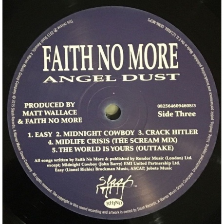 Faith No More - Angel Dust (0825646094608) виниловая пластинка - фото 6