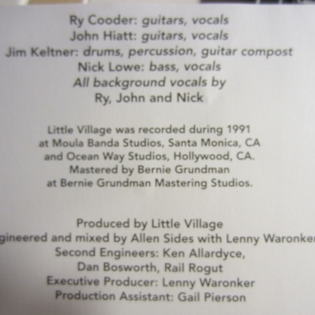 Little Village - Little Village (coloured) (0603497855490) виниловая пластинка - фото 8