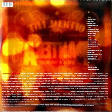 Pantera - Official Live - 101 Proof (0081227974312) виниловая пластинка - фото 2