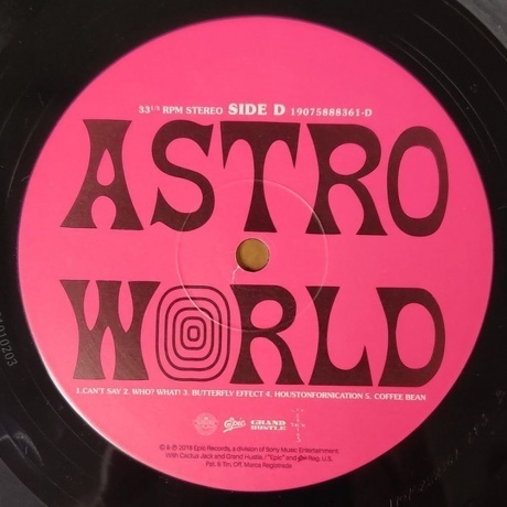 Travis Scott - Astroworld (0190758883618) виниловая пластинка - фото 3