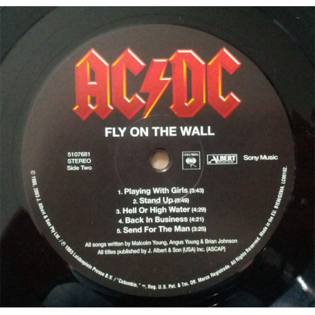 Виниловая пластинка AC/DC, Fly On The Wall (barcode 5099751076810) - фото 6