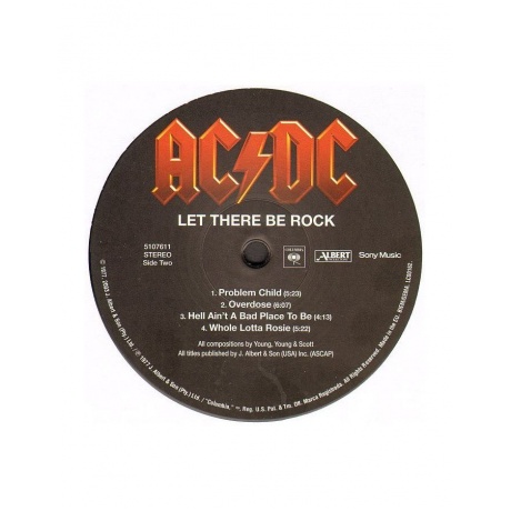 Виниловая пластинка AC/DC, Let There Be Rock (5099751076117) - фото 4