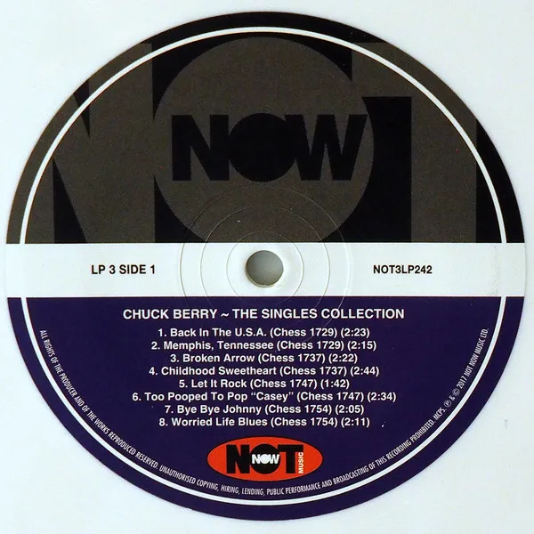 Виниловая пластинка Berry, Chuck, The Singles Collection (barcode 5060403742421) - фото 6