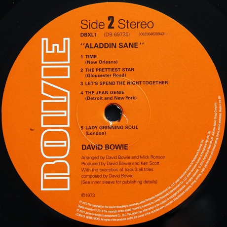 Виниловая пластинка Bowie, David, Aladdin Sane (barcode 0825646289431) - фото 6