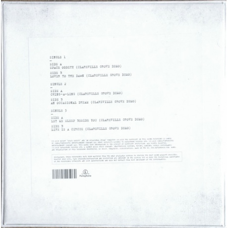 Виниловая пластинка Bowie, David, Clareville Grove Demos (barcode 0190295495060) - фото 2