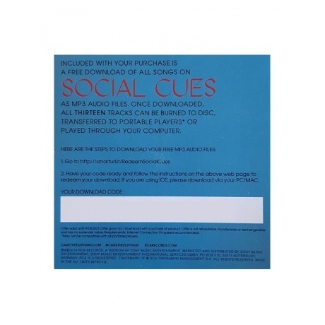Cage The Elephant - Social Cues (0190759279212) виниловая пластинка - фото 3