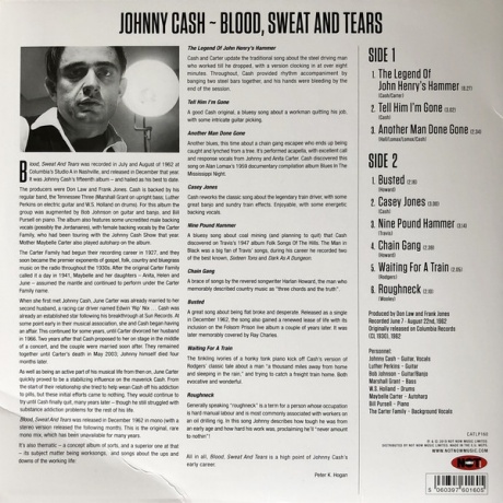 Виниловая пластинка Cash, Johnny, Blood Sweat &amp; Tears (barcode 5060397601605) - фото 2