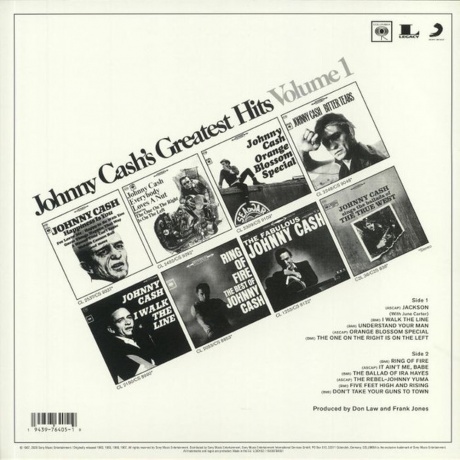Cash, Johnny, Greatest Hits, Volume 1 (0194397640519) виниловая пластинка - фото 2