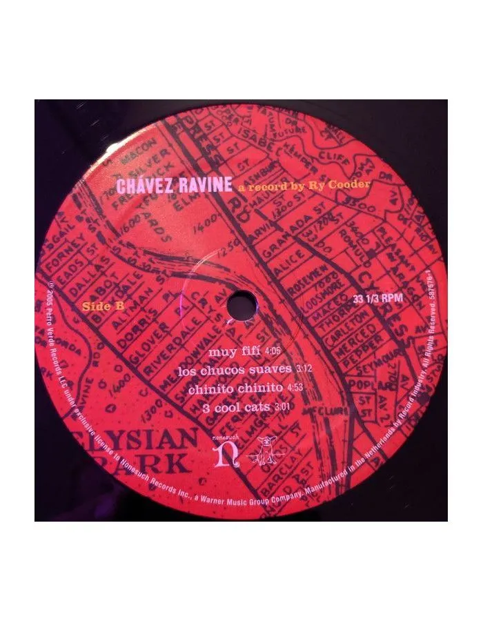 Виниловая пластинка Cooder, Ry, Chavez Ravine (0075597925999) - фото 4