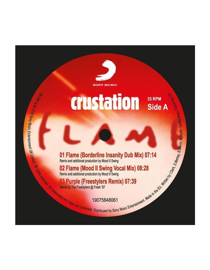 Виниловая пластинка Crustation, Flame (0190758480619)