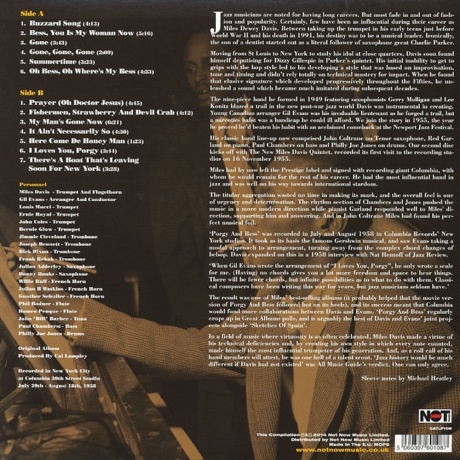 Davis, Miles, Porgy &amp; Bess (5060397601087) виниловая пластинка - фото 2
