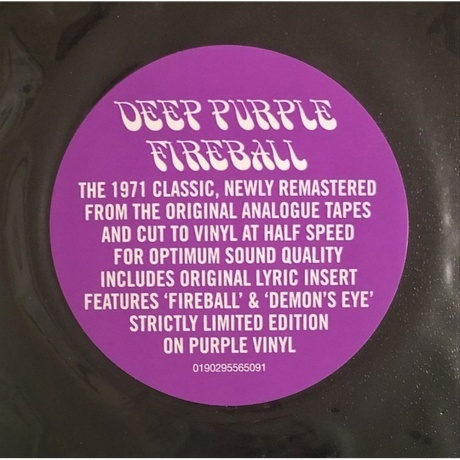 Deep Purple - Fireball (0190295565091) виниловая пластинка - фото 9