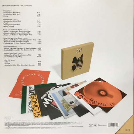 Виниловая пластинка Depeche Mode, Music For The Masses - The 12&quot; Singles (barcode 0190758902517) - фото 2