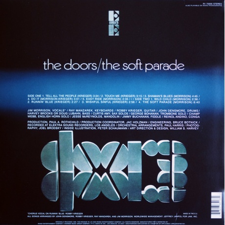 Виниловая пластинка Doors, The, The Soft Parade (50Th Anniversary) (barcode 0603497851331) - фото 3
