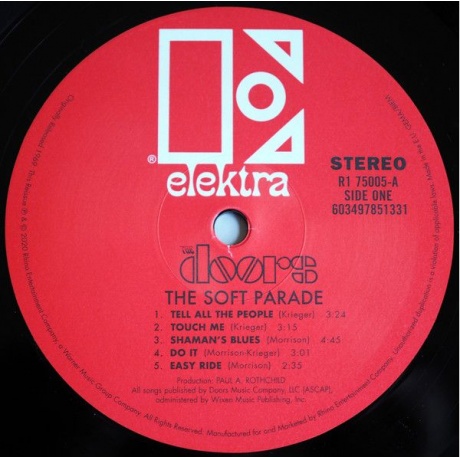 Виниловая пластинка Doors, The, The Soft Parade (50Th Anniversary) (barcode 0603497851331) - фото 6