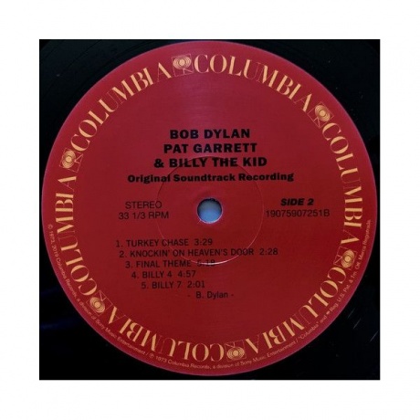 Виниловая пластинка Dylan, Bob, Pat Garrett &amp; Billy The Kid (barcode 0190759072516) - фото 4
