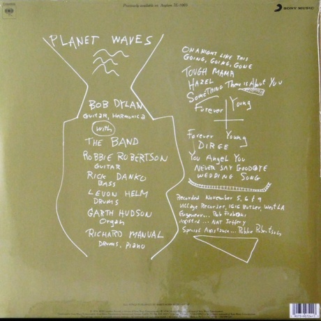 Виниловая пластинка Dylan, Bob, Planet Waves (barcode 0190759072417) - фото 2