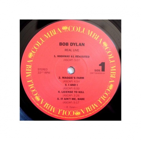 Виниловая пластинка Dylan, Bob, Real Live (barcode 0190758469614) - фото 5