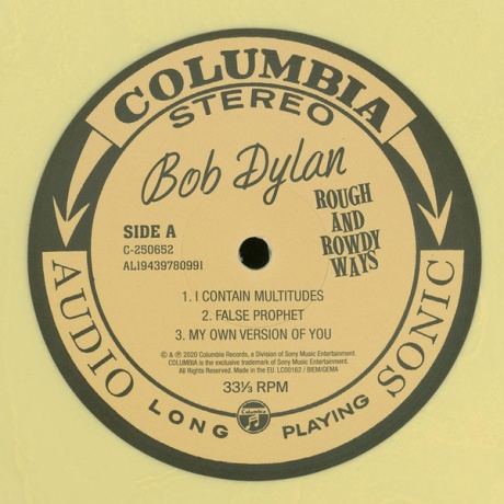Виниловая пластинка Dylan, Bob, Rough And Rowdy Ways (barcode 0194397833218) - фото 10