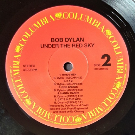 Виниловая пластинка Dylan, Bob, Under The Red Sky (barcode 0190758469416) - фото 4