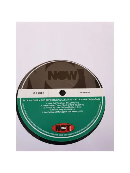 Виниловая пластинка Ella &amp; Louis, The Definitive Collection (barcode 5060403742551) - фото 9