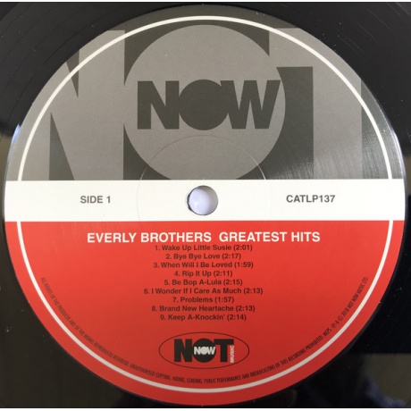 Виниловая пластинка Everly Brothers, Greatest Hits (barcode 5060397601377) - фото 3