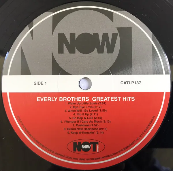Виниловая пластинка Everly Brothers, Greatest Hits (barcode 5060397601377) - фото 3