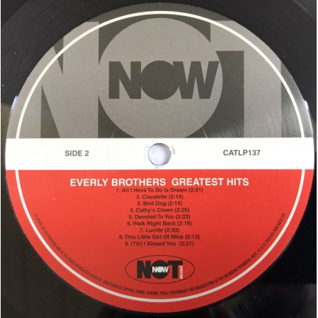 Виниловая пластинка Everly Brothers, Greatest Hits (barcode 5060397601377) - фото 4