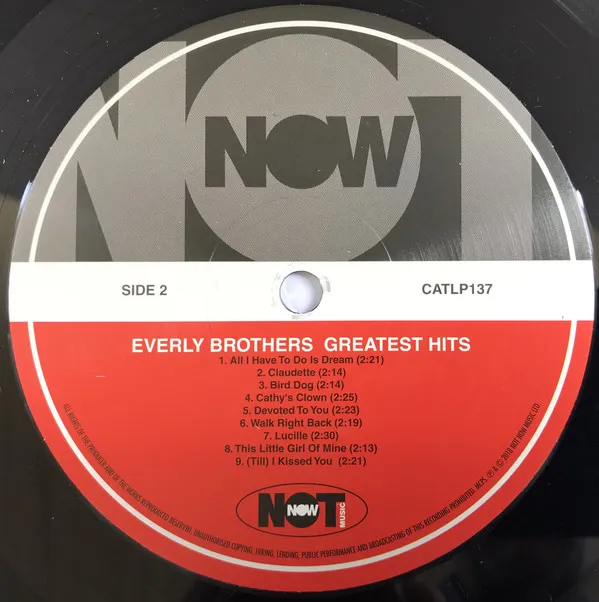 Виниловая пластинка Everly Brothers, Greatest Hits (barcode 5060397601377) - фото 4