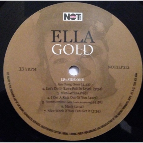 Ella Fitzgerald - Gold (2Lp, Gatefold) (5060403742124) виниловая пластинка - фото 4