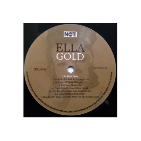 Виниловая пластинка Fitzgerald, Ella, Gold (5060403742124) - фото 5
