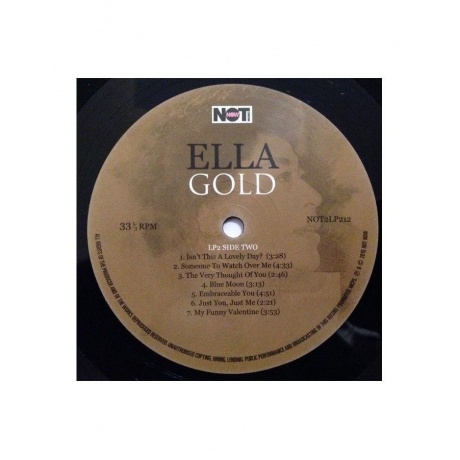 Виниловая пластинка Fitzgerald, Ella, Gold (5060403742124) - фото 7