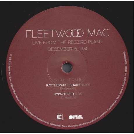 Виниловая пластинка Fleetwood Mac, 1969-1974 (barcode 0603497851294) - фото 25