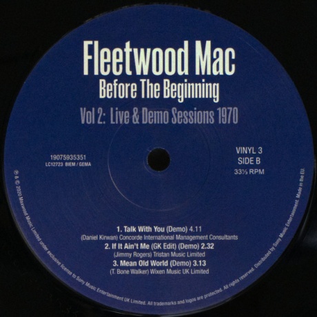 Виниловая пластинка Fleetwood Mac, Before The Beginning 1968-1970 Vol. 2 (barcode 0190759353516) - фото 5