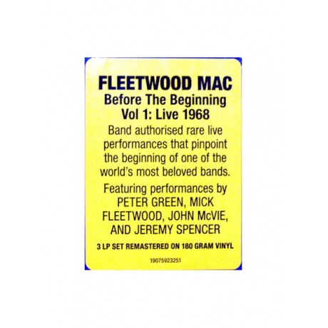 Виниловая пластинка Fleetwood Mac, Before The Beginning 1968–1970 Vol. 1 (barcode 0190759232514) - фото 11