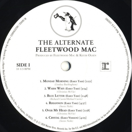 Виниловая пластинка Fleetwood Mac, The Alternate Fleetwood Mac (barcode 0081227940652) - фото 4