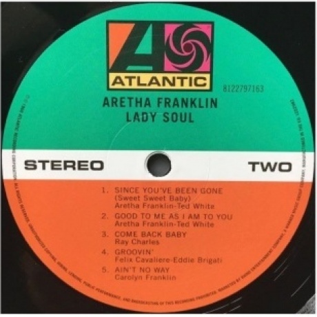 Franklin, Aretha, Lady Soul (0081227971632) виниловая пластинка - фото 5
