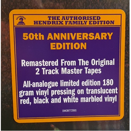 Виниловая пластинка Hendrix, Jimi, Band Of Gypsys (50Th Anniversary) (barcode 0194397725018) - фото 3