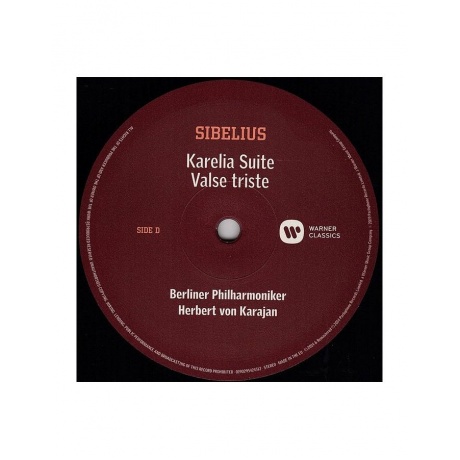 Виниловая пластинка Herbert Von Karajan, Sibelius: Finlandia. Karelia. En Saga. Valse Triste (0190295424312) - фото 6