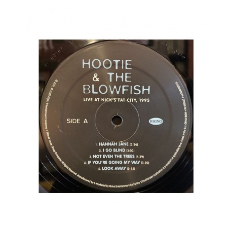 Виниловая пластинка Hootie &amp; The Blowfish, Live At Nick'S Fat City, Pittsburgh, Pa, February 3, 1995 (0603497851973) - фото 2