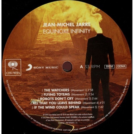 Jarre, Jean-Michel, Equinoxe Infinity (0190758764511) виниловая пластинка - фото 6