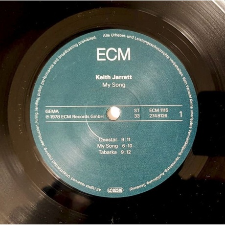 Keith Jarrett - My Song (0602527481265) виниловая пластинка - фото 3