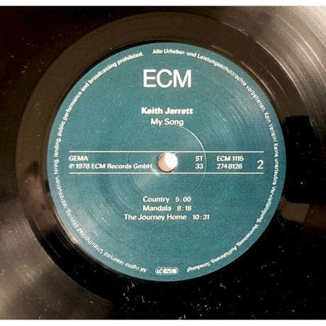 Keith Jarrett - My Song (0602527481265) виниловая пластинка - фото 4