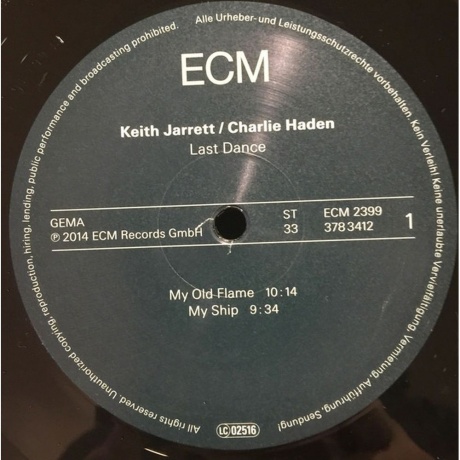 Keith Jarrett/Charlie Haden, Jarrett/Haden: Last Dance (0602537822508) виниловая пластинка - фото 3