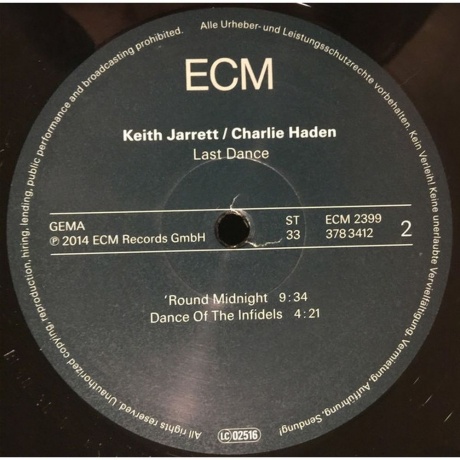 Keith Jarrett/Charlie Haden, Jarrett/Haden: Last Dance (0602537822508) виниловая пластинка - фото 4