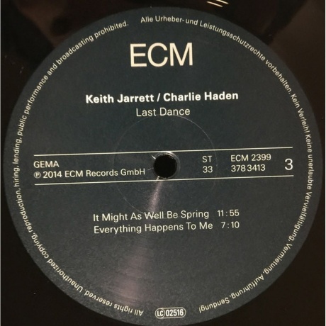Keith Jarrett/Charlie Haden, Jarrett/Haden: Last Dance (0602537822508) виниловая пластинка - фото 5