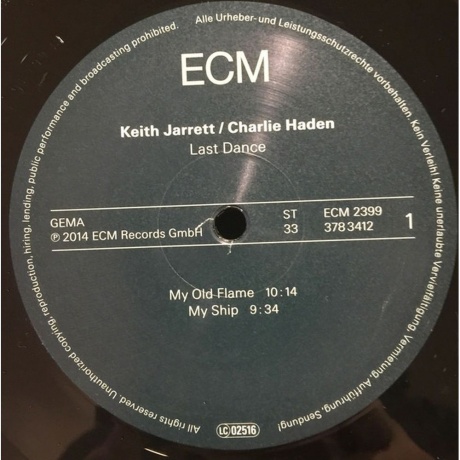 Keith Jarrett &amp; Charlie Haden - Last Dance (0602537822508) виниловая пластинка - фото 3