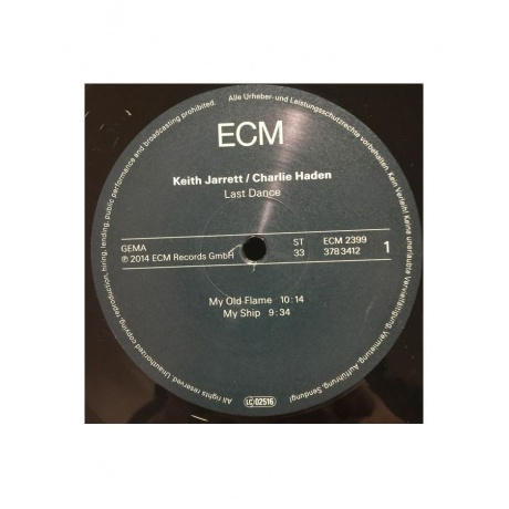 Виниловая пластинка Keith Jarrett/Charlie Haden, Jarrett/Haden: Last Dance (0602537822508) - фото 3