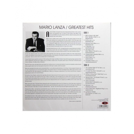 Виниловая пластинка Lanza, Mario, Greatest Hits (5060397602046) - фото 2