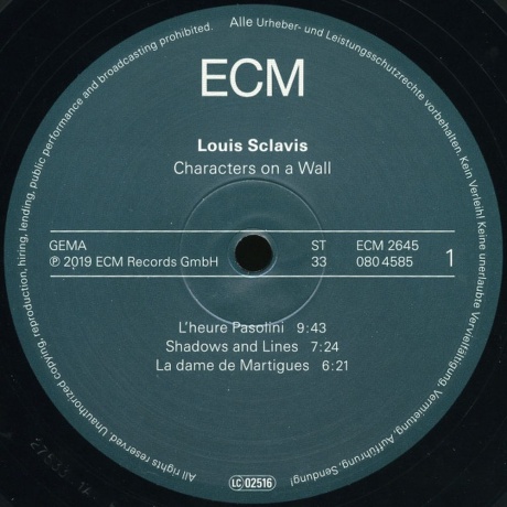 Louis Sclavis - Characters On A Wall (0602508045851) виниловая пластинка - фото 3